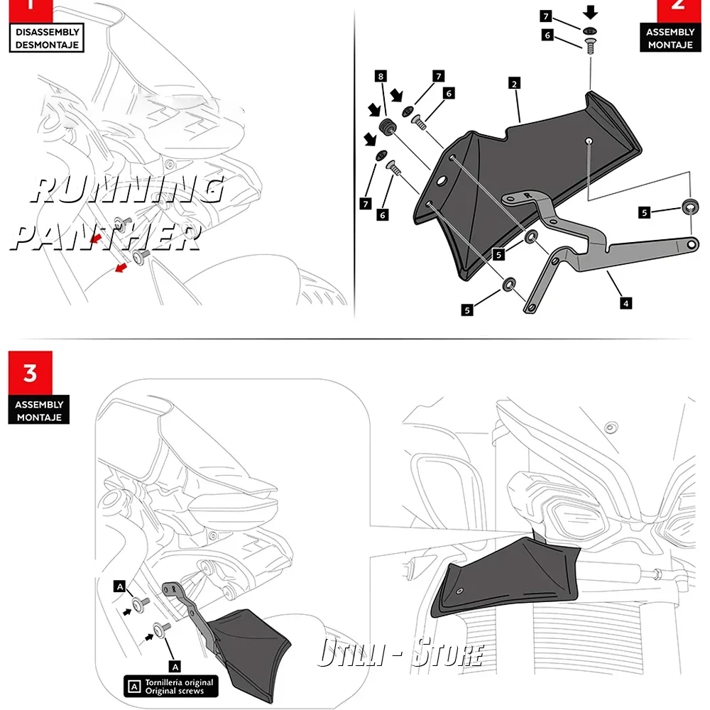 Motorcycle Sport Downforce Naked Front Spoilers Aerodynamic Wing Deflector For YAMAHA MT-10 MT 10 SP MT10 2022 2023 2024