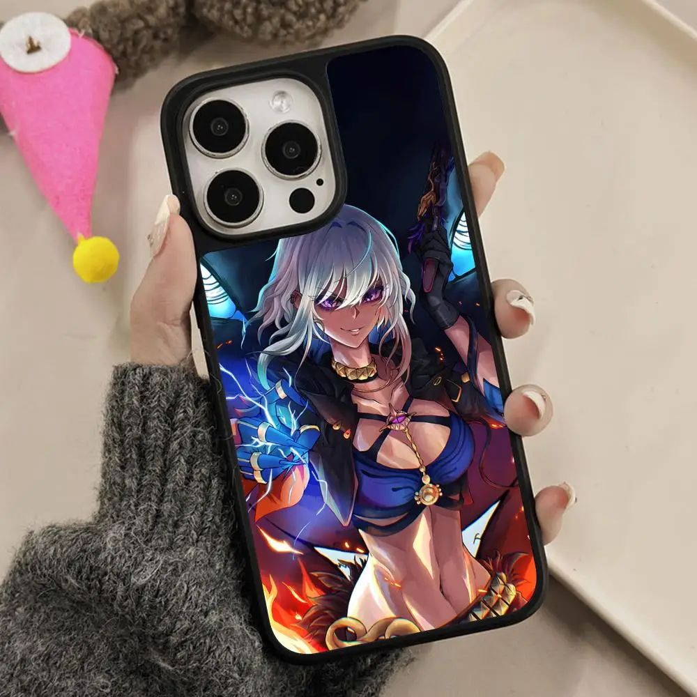 

Чехол для телефона Wuthering Waves Galbrena для iPhone 17, 16, 15, 14, 13, 12, 11 Air Pro Max Plus, цветной чехол с матовой поверхностью, роскошный чехол