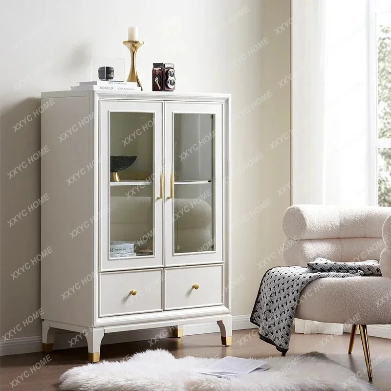

L light luxury, against the wall, TV cabinet, narrow living room, small cabinet home dining room