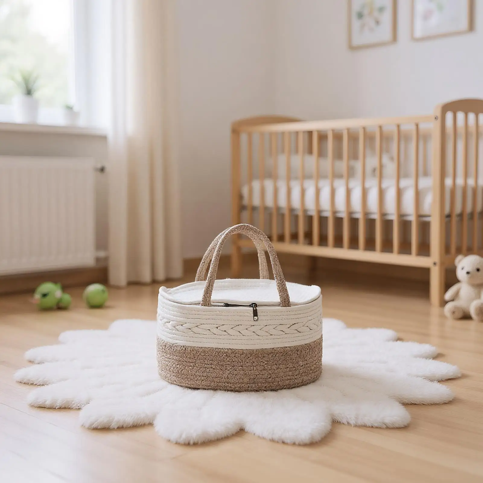 

Baby Diaper Organizer Large Removable Multifunctional Baby Nappy Bag Wipe Holder For Travel Outdoor Car Bathroom Bedside Picnic