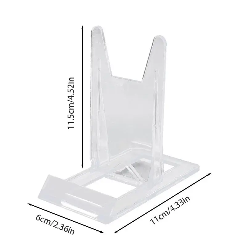 Photo Stands For Table Display Transparent Picture Frame Storage Holder Card Holder Display Storage Stand Phone Holder Stand For