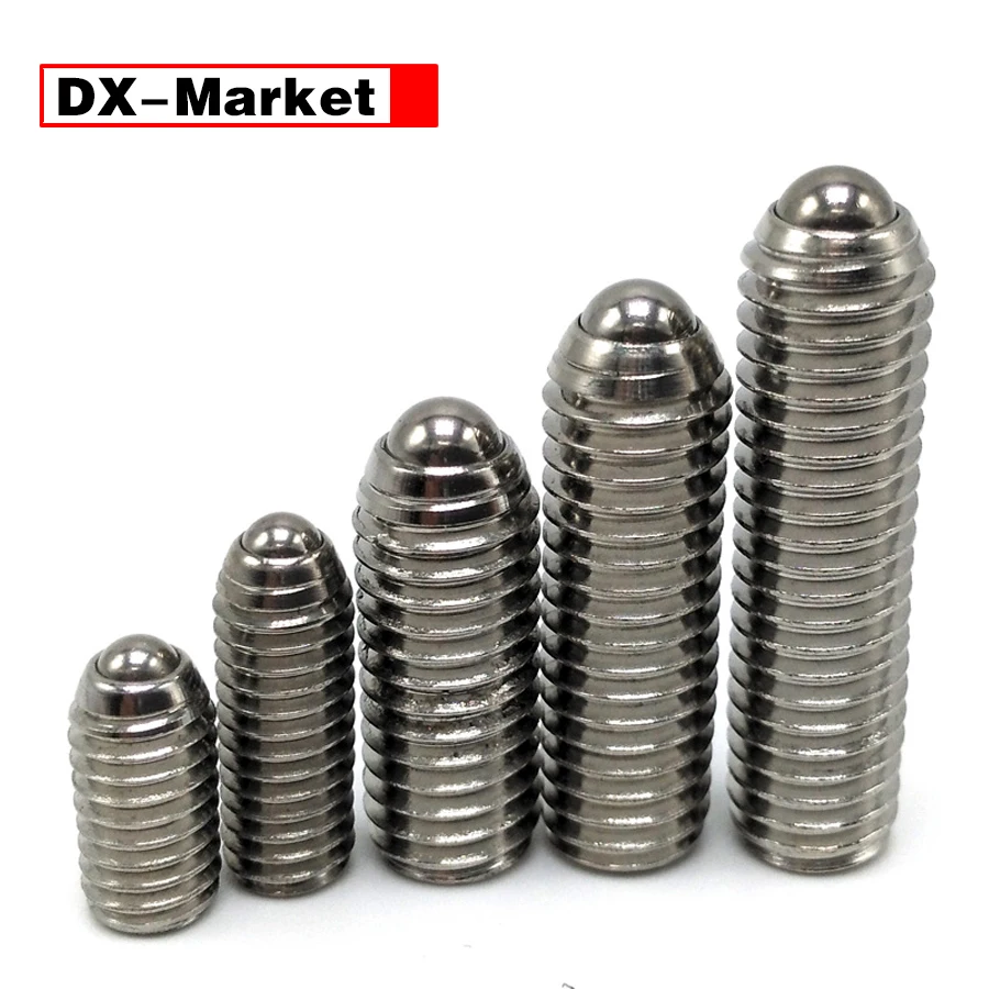 

M2.5-M16 Ball Spring Plunger Screw , 304 Stainless Steel Hex Socket Ball Point Set Screws ,A039