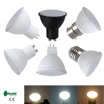 조광 가능 MR16 E27 B22 GU5.3 LED 조명 GU10 AC 220V AC110V 깜박임 없는 온백광 7W 50W 할로겐 램프 교체 가능