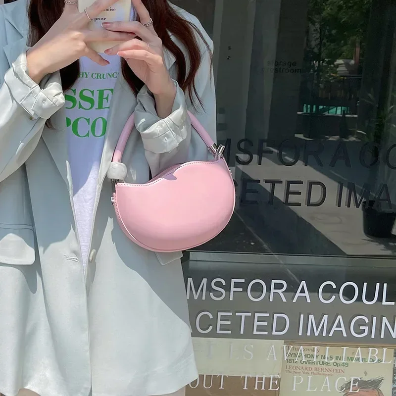 

Модный нишевый дизайн, новинка 2025 года, милая однотонная сумка, повседневная многофункциональная сумка через плечо, простая сумка для телефонаПовседневная Сумка