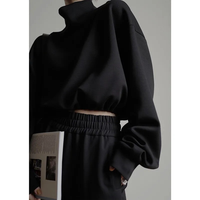 Sudaderas para mujer, ropa Vintage, empalme, forro relajado, estilos, estilo coreano, cuello redondo, mujeres adultas, algodón Premium, todos los días