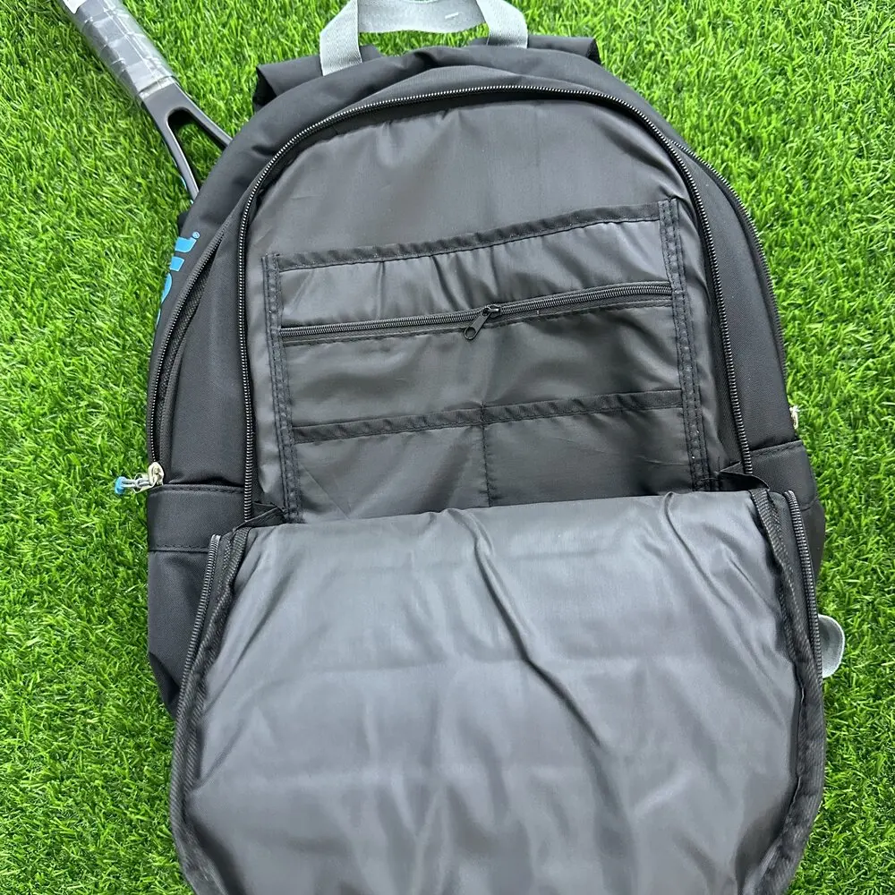 윌슨 울트라 테니스 백팩 다기능 대용량 블랙/블루 더블 숄더 테니스 백 WR 8009301001