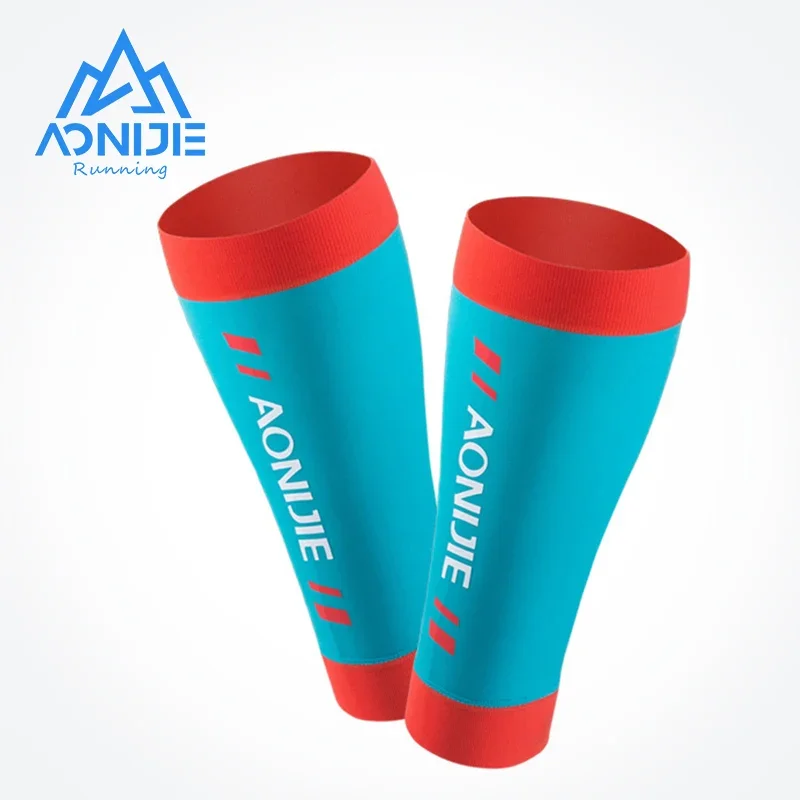 AONIJIE E4405 Knit Compression Leg Calf Sleeves Socks Shin Splint Support Relief for Running Jogging Marathon Hiking Soccer