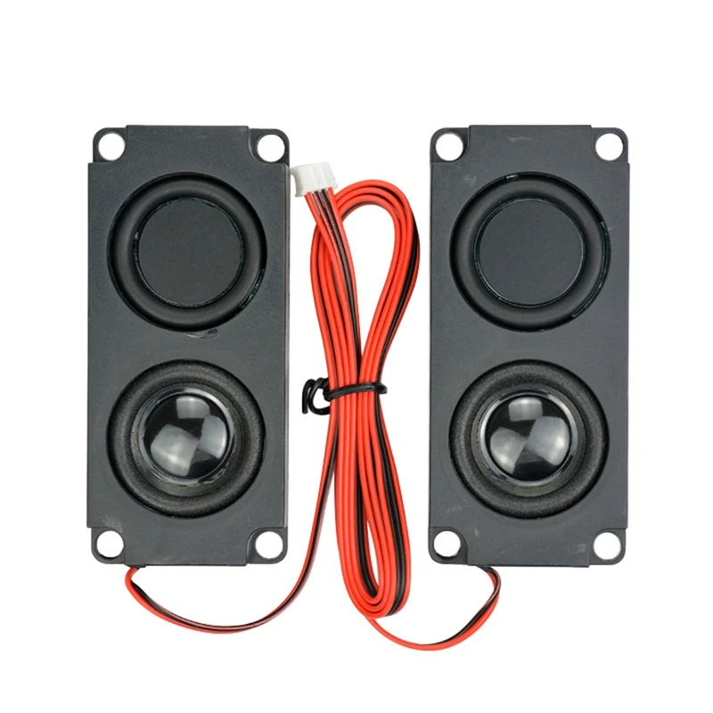 2Pcs Compact Square Speakers Sound System 45100 Speaker Ideal For Home Audio & Portable Use