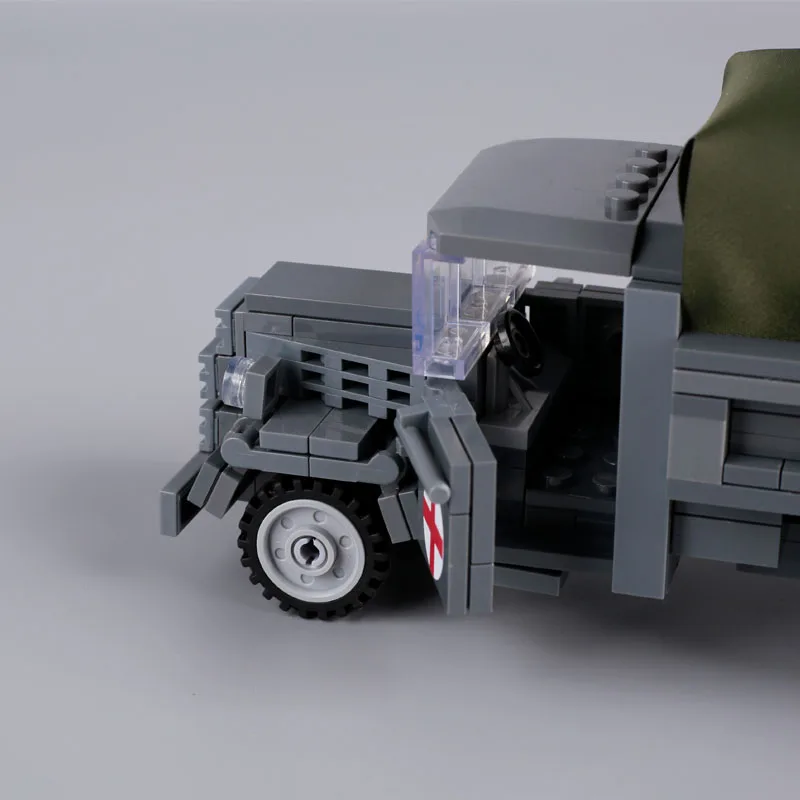 Décennie s de construction de véhicules médicaux militaires jeunesse WW2, figurines de soldats de l'armée allemande, camion, ville, ambulance, modèle MOC, briques, jouets pour enfants, cadeaux