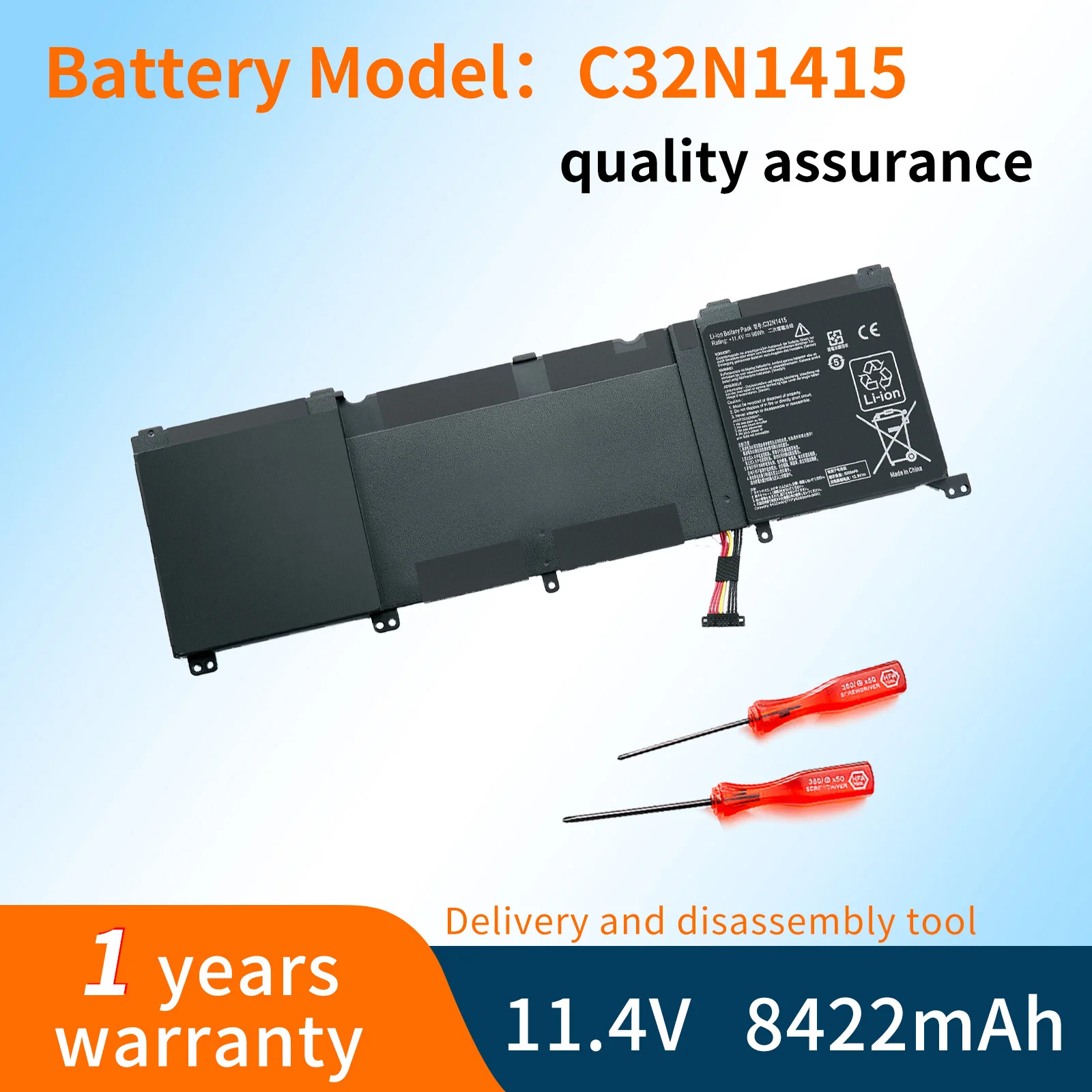 C32N1415 11.4V 95WH Laptop Battery For Asus ZenBook Pro UX501 G501VW G501JW UX501VW UX501JW N501VW UX501LW