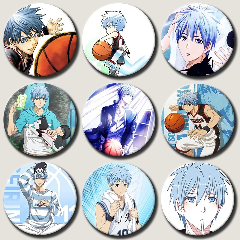 

Anime Character Kuroko Tetsuya Button Pin Cartoon Role Kuroko Tetsuya Brooch Creative Badge for Backpack Clothes Decoration Gift