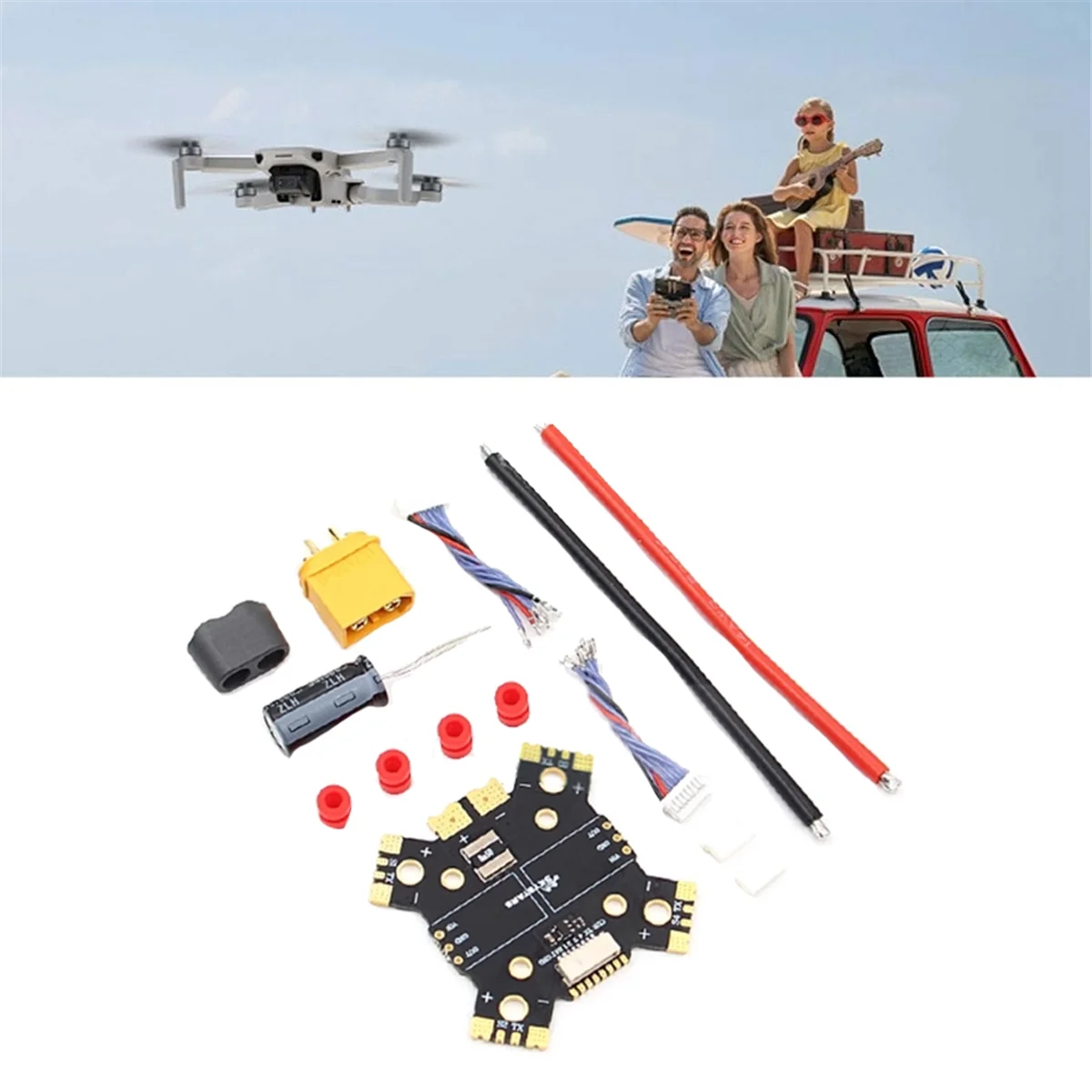 

2025-3C для SKYSTARS PDB XT60, плата распределения питания 4X25A 4X30A для FPV Drone Quadcopter PDB XT60, концентратор мощности