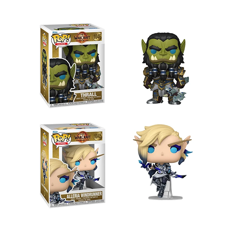 

World of Warcraft Funko Pop Video Games Thrall Alleria Windrunner Vinyl Figure Ornaments Toys Boys Gift Collectible Model