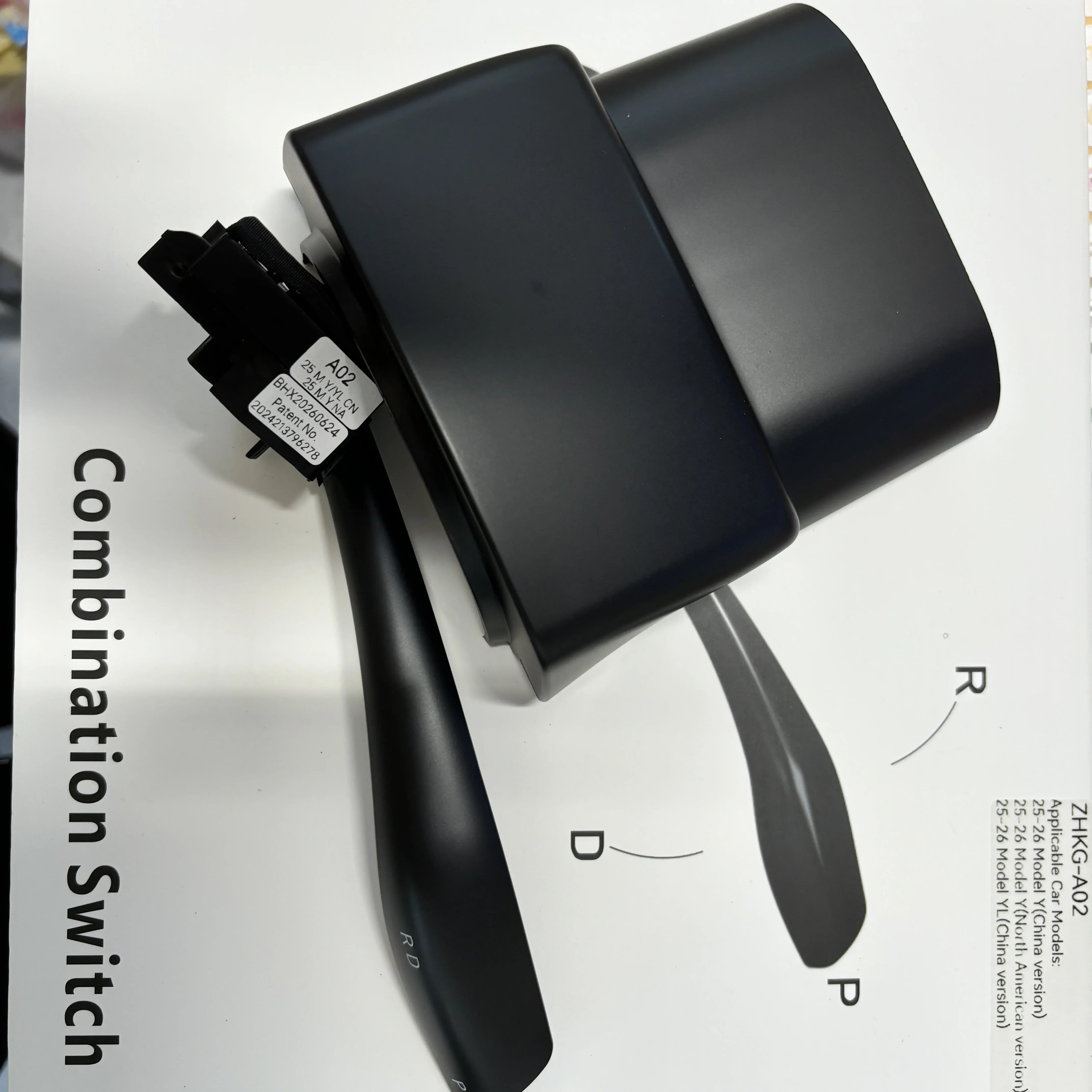 Gear Shifter Handbar Stalk for Tesla New Model Y Juniper – OEM Style Plug & Play | Smooth Parking & Driving Control