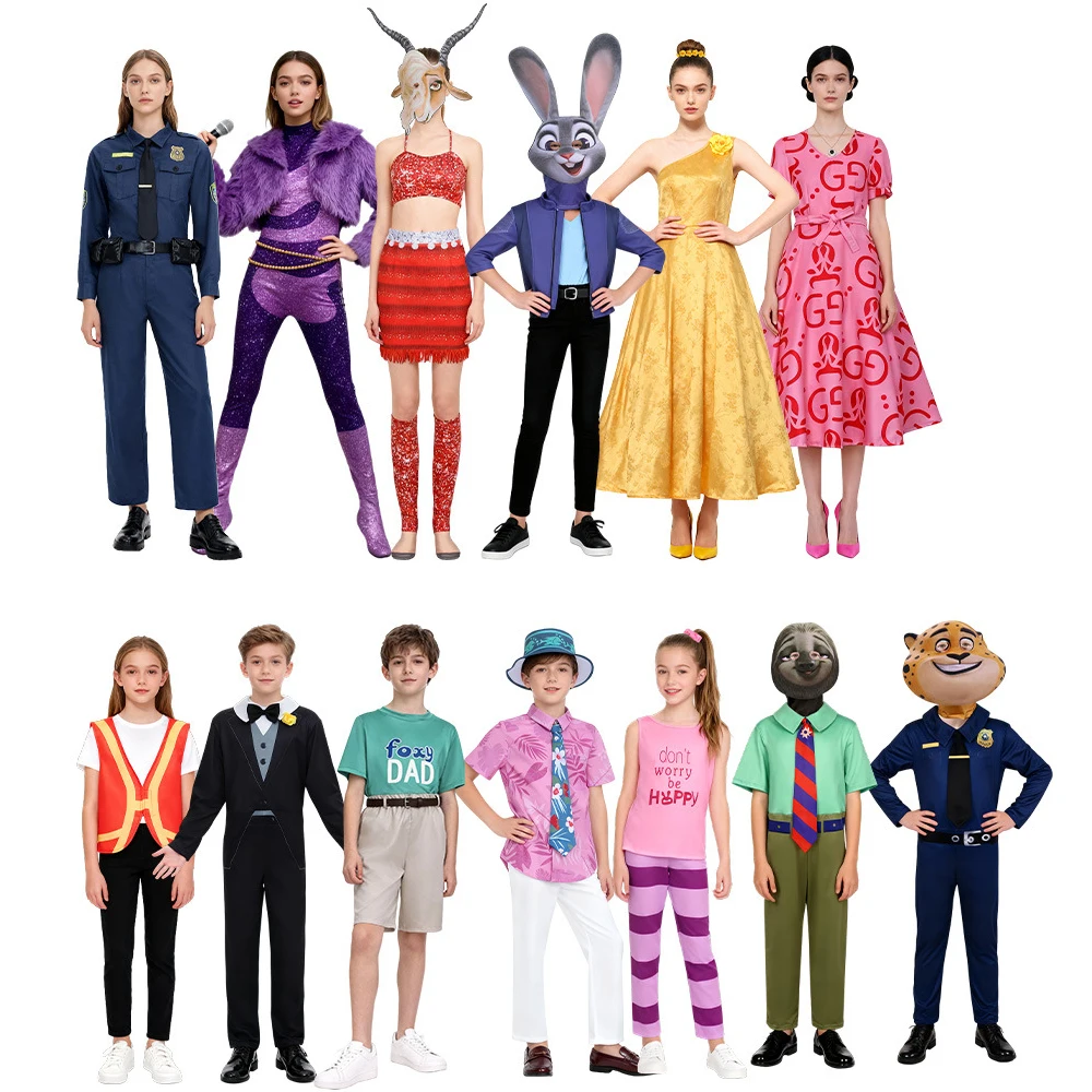 

Zootopia Theme Party Cosplay Costume Movie Anime Stage Performance Cross-Border New Arrival Wild Animal City Character Outfit