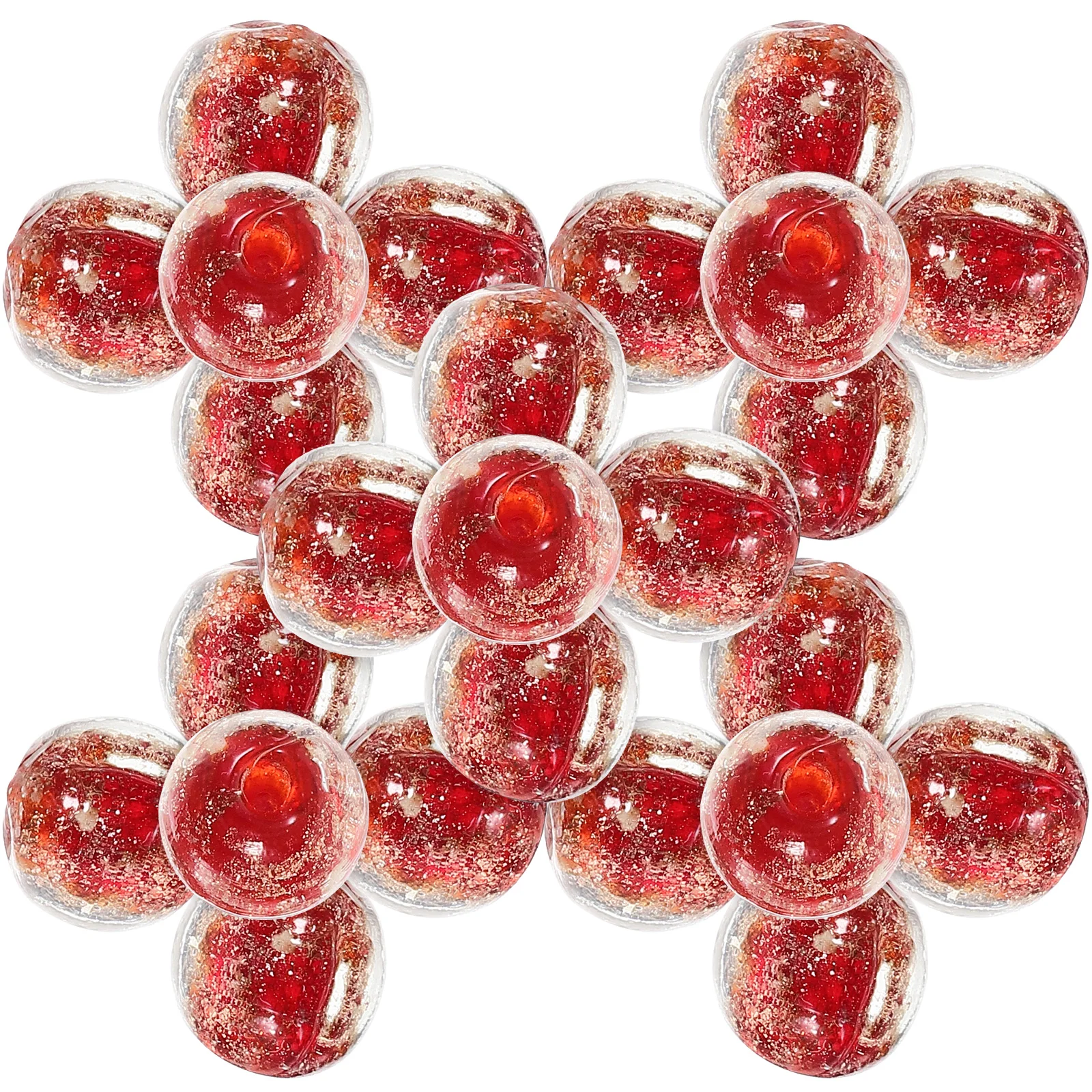 

60pcs Night Luminous Glass Beads Smooth Round For Jewelry Making Diy Craft Glow In The Dark Beads Decorative Assorted Bulk