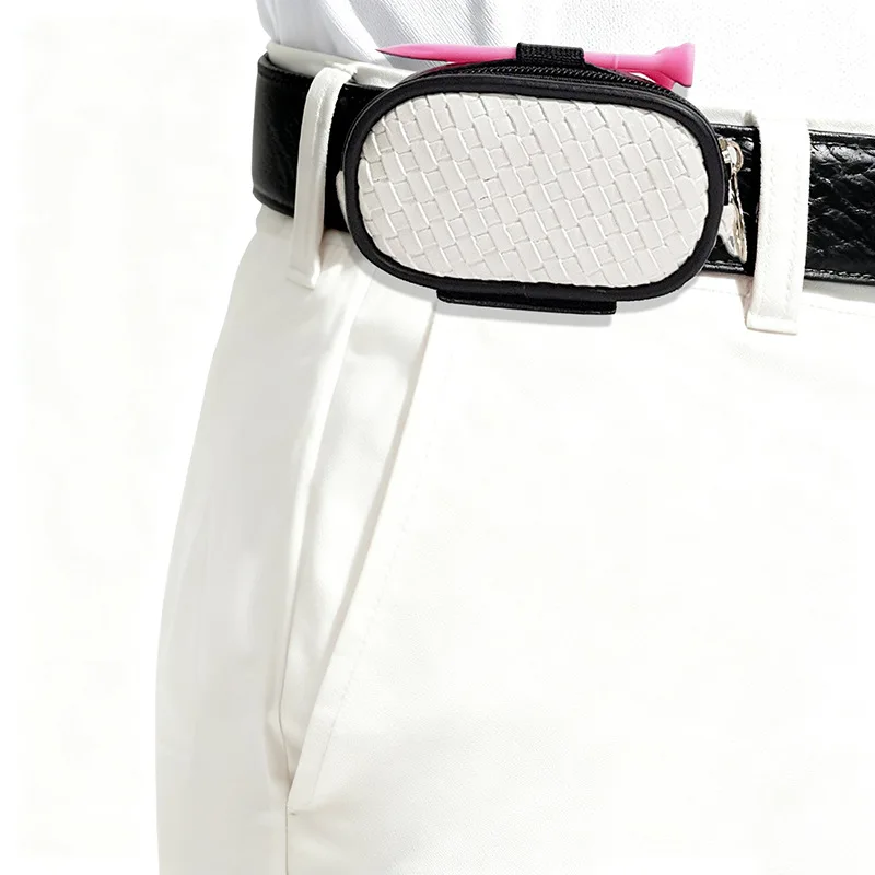 bolsa-de-cintura-gower-para-golfe-suprimentos-para-golfe-versatil-casual-preta-com-bolsos-e-ziper-a-prova-d'agua-leve-esportiva