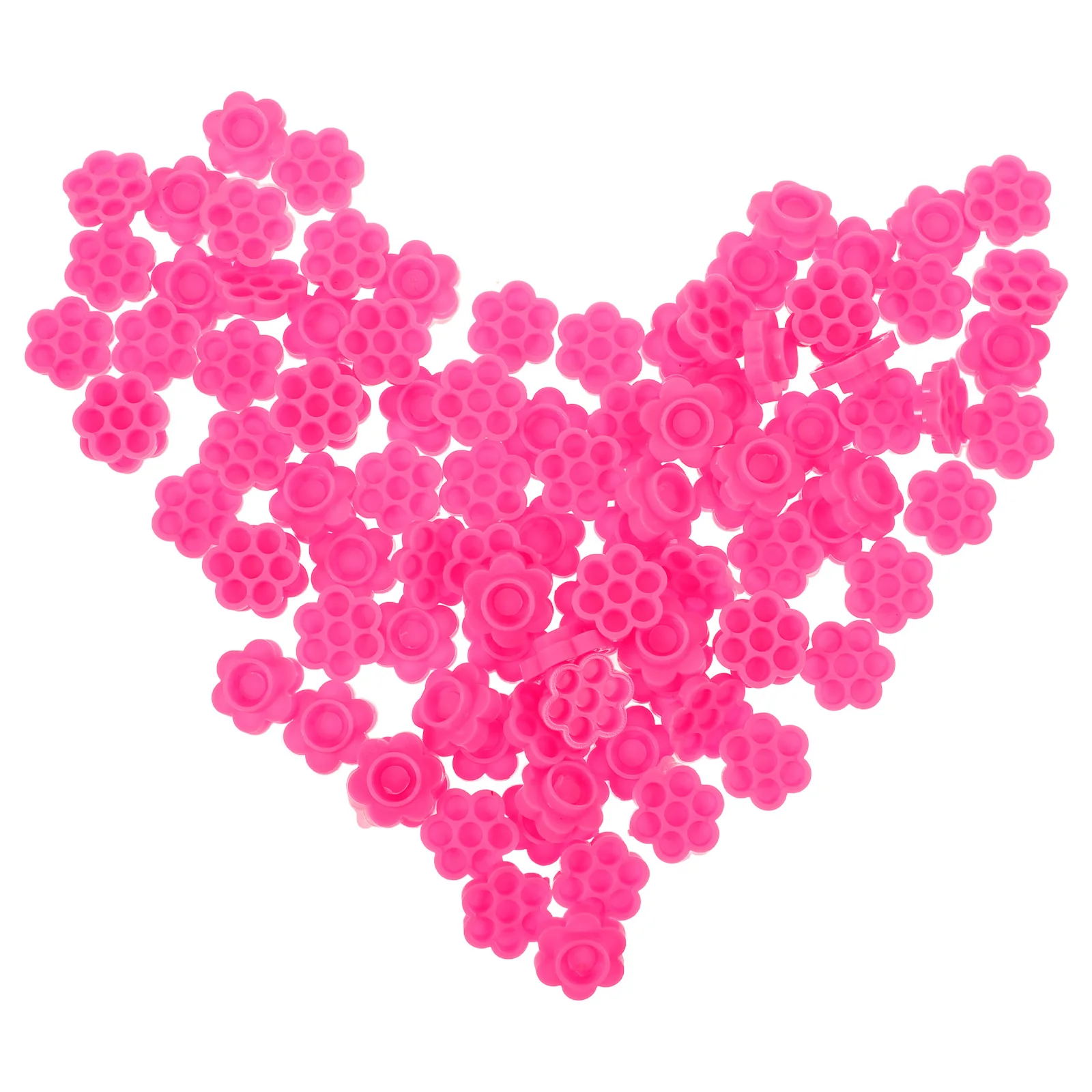 

100Pcs Eyelash Extension Cups Flower Shaped Disposable Lash Holders Salon Beauty Supplies Eyelash Cup Flakes