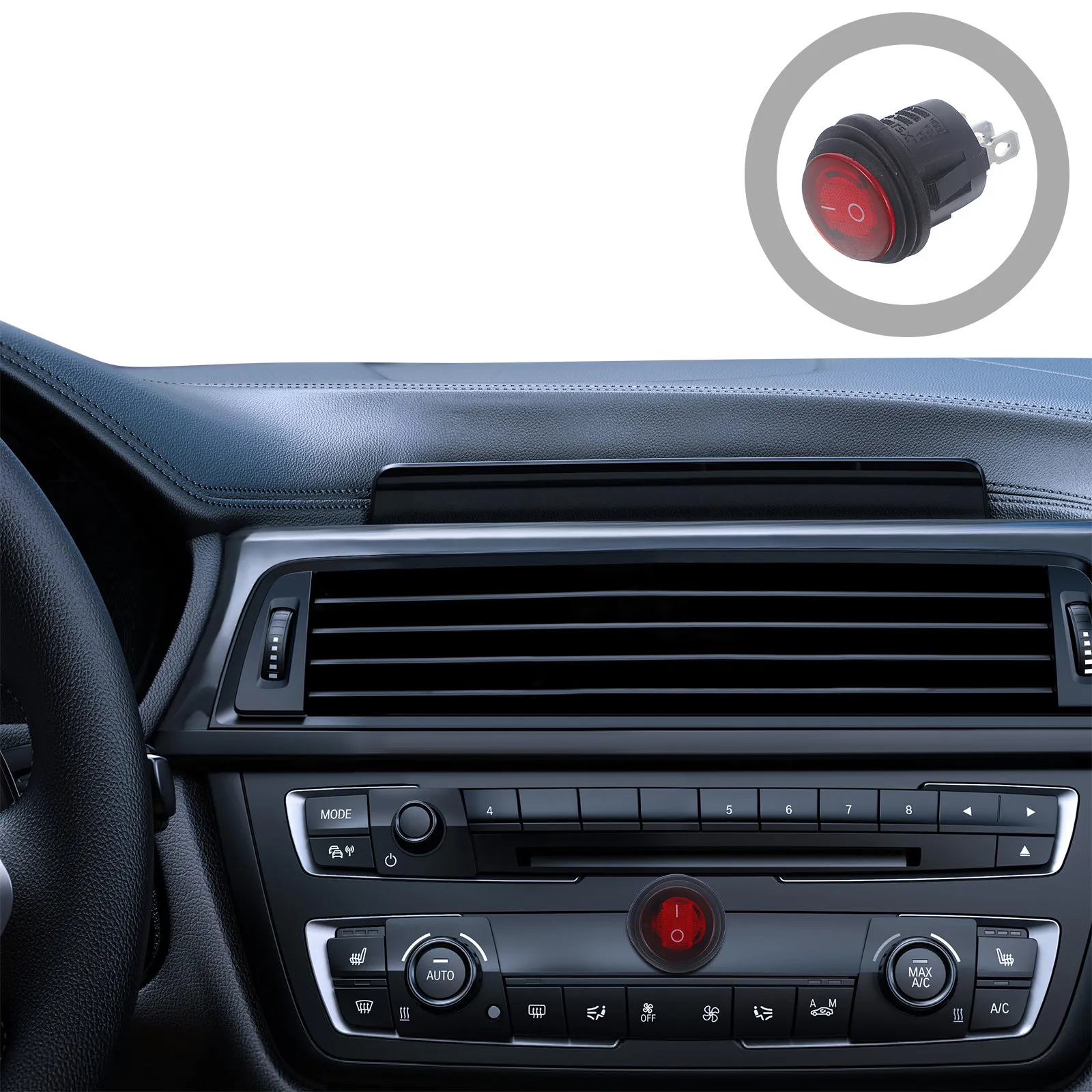 2Pcs Waterproof Red…