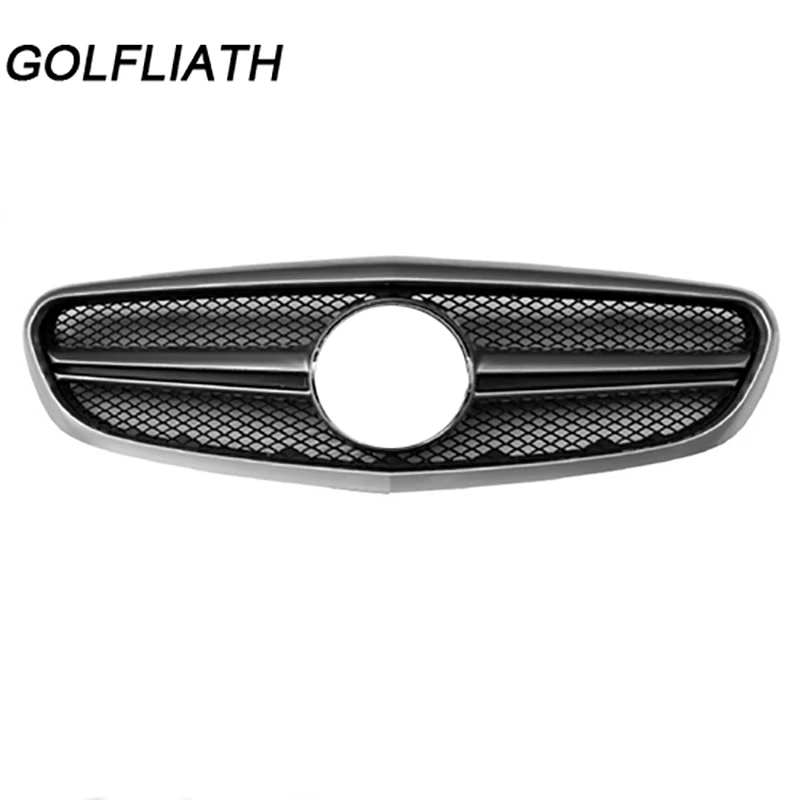 GOLFLIATH ABS Black net Front Grille For Mercedes-Benz W205 C-Class Classic model C200 C260 C300 C180 from 2015-up