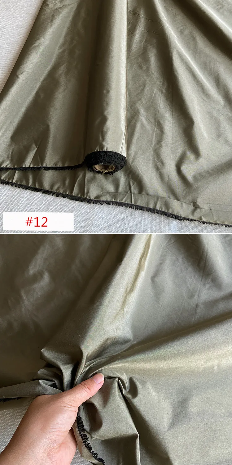 Beliebter, hochwertiger, 100 % reiner Seidenstoff, Taft, einfarbig, einfarbig, für Damen, gesunde Kleidung – Detail 8