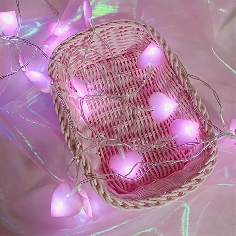 Led Liefde String Lights Roze Paars Blauw Kerst Bruiloft Verjaardag Party Home Decoration Sprookje Guirlande lichten 10/20Leds