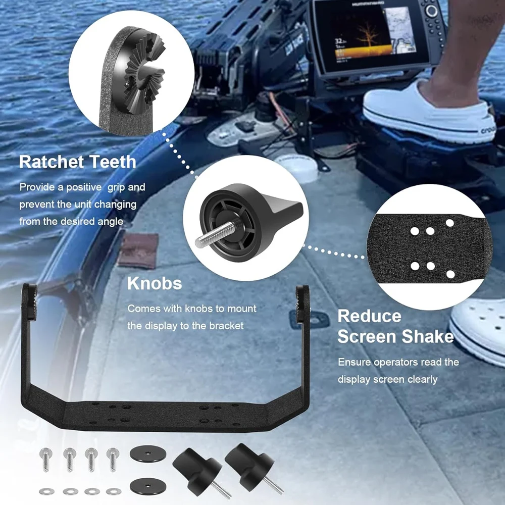 720057-1 Power Cord Cable and 740184-1 Cable Collector Tray and 740149-1 Gimbal Mount Fit for All Humminbird Helix 8/9/10 Models