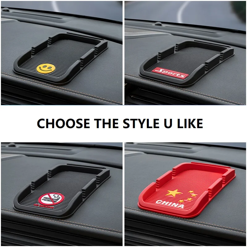 Multi Functional Car Phone Anti Slip Pad Anti Bounce Non Shedding Parking Sign PVC Anti Slip Storage Pad for Car Dashboard