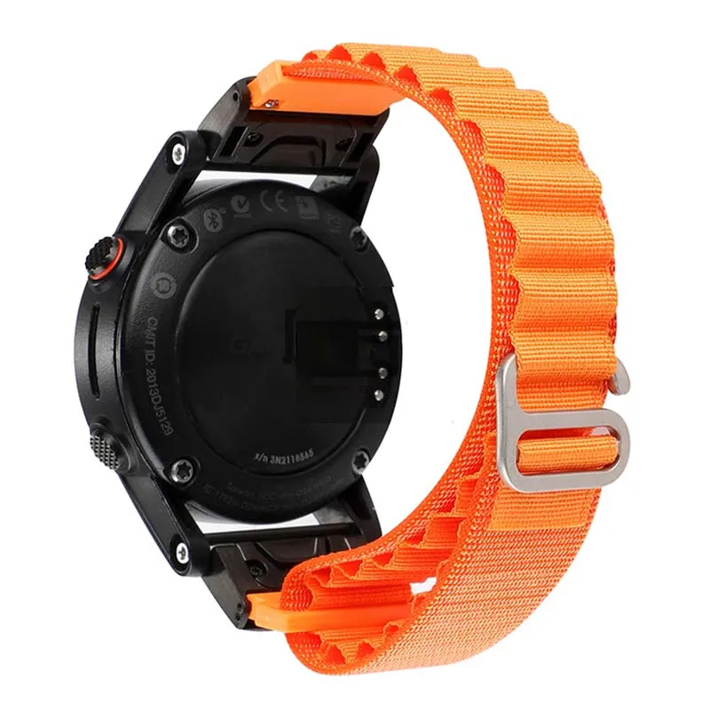 Ремешок Alpine для Garmin Fenix 5 6 7, нейлоновый ремешок для EPIX Enduro 2 Forerunner 955 945 935 touchs60 S62 пособие G1 MK2S