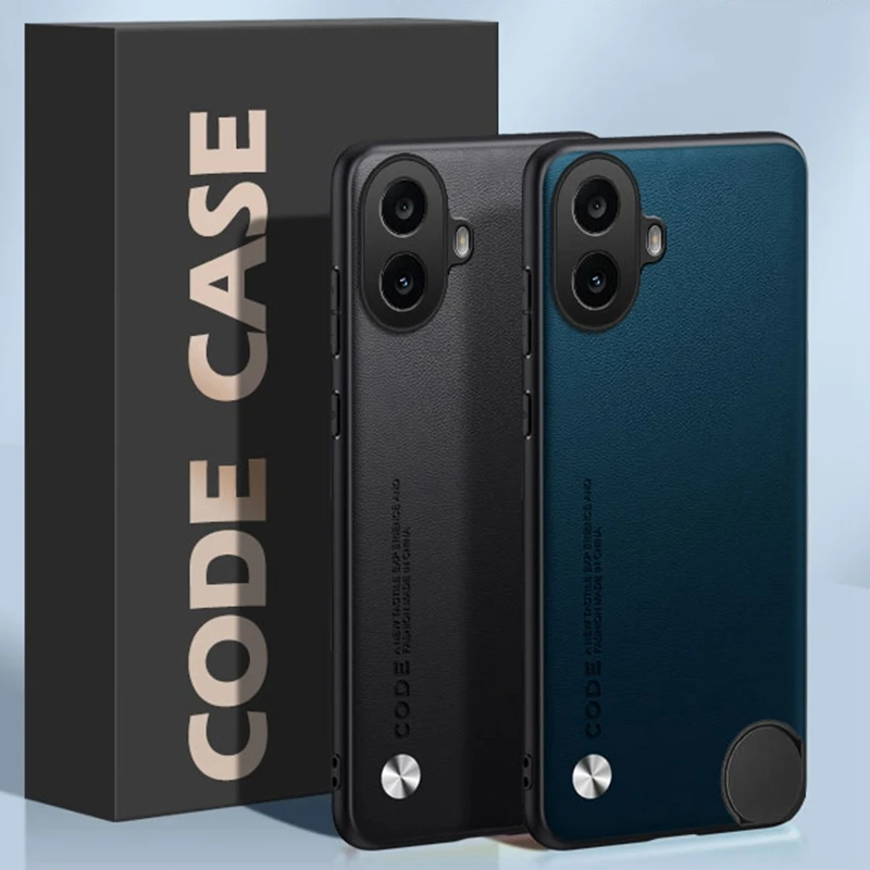 Luxury PU Leather Case For Nothing CMF Phone 1 Back Cover Matte Silicone Full Protection Phone Case For Nothing CMF Phone1 5G image 3
