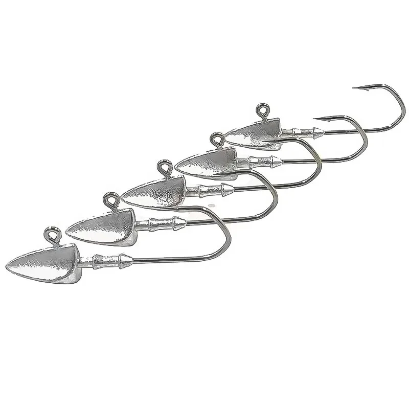 OUTKIT 5Pcs/Lot JIG Head Hooks 3.5g 5g 7g 10g 14g 21g Jig Head Hook Lure Hook Sharp Multicolor Soft Fishing Tackle Hooks