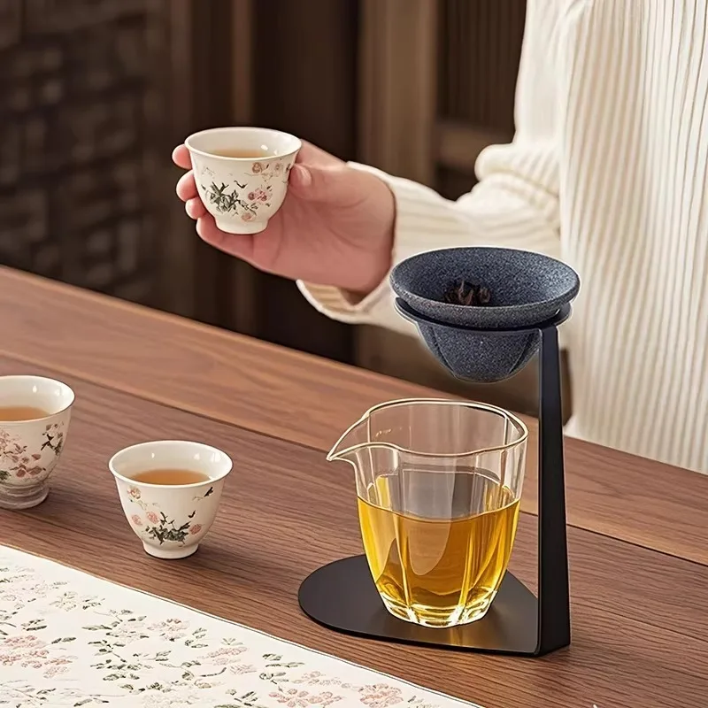 Mineral Non porous Tea Leak Integrated Fair Cup Coffee Filter Funnel Tea Set Accessories Filter