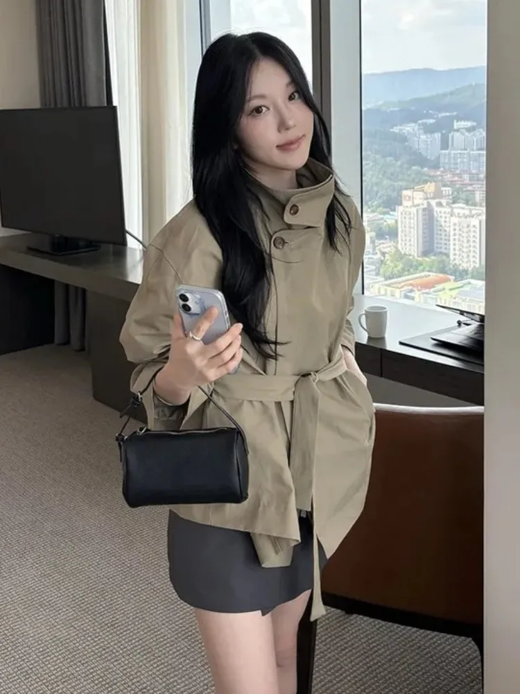 

Женская осенняя новинка: корейский стиль, утягивающий поясной ремень с воротником-стойкой, для коррекции фигуры, внутренняя одежда