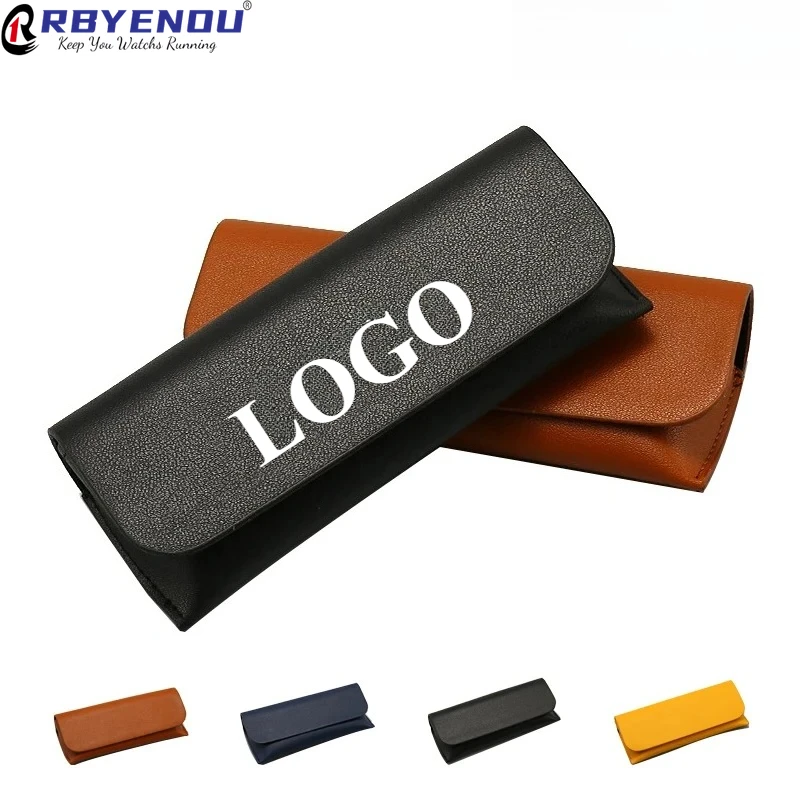 

Бесплатный индивидуальный логотип, высококачественный кожаный маленький кошелек BL с масляными краями, портативный чехол для солнцезащитных очков, сумка для очков ручной работы Funda Gafas