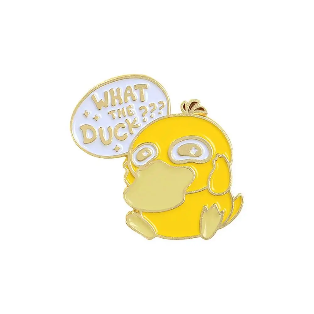 DIY Travel Commemorative Lapel Pin Little Yellow Duck What The Duck Enamel Pin Brooches Pin Yellow Duck Brooches Lapel Brooch