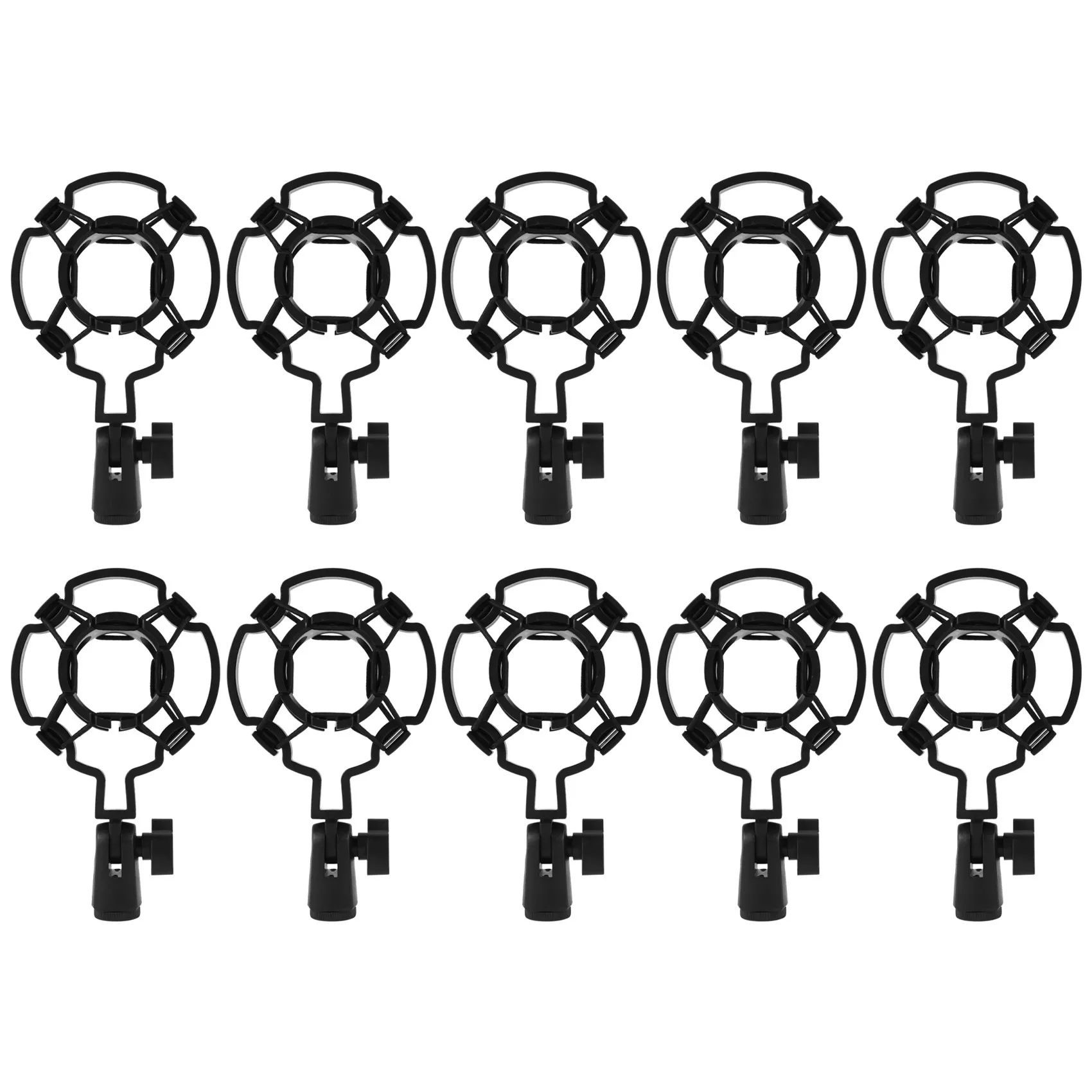 10X Universal Professionelle Kondensator Mikrofon Mic Shock Mount Halter Studio Aufnahme Halterung