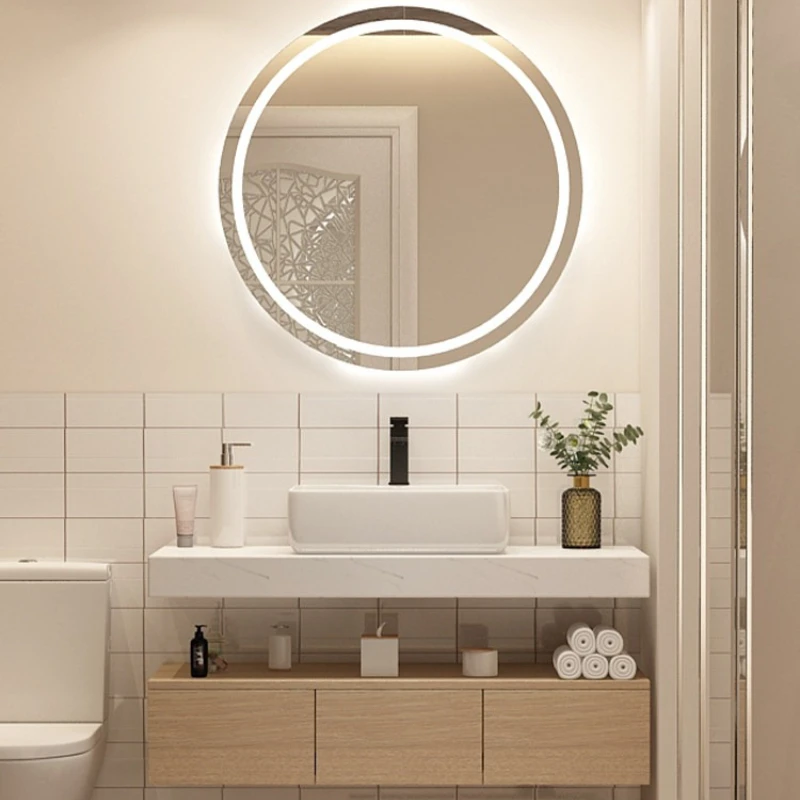 

Master Bedroom Bathroom Cabinet Combination Apartment Ceramic Integrated Bathroom cabinet Small meuble salle de bain furniture