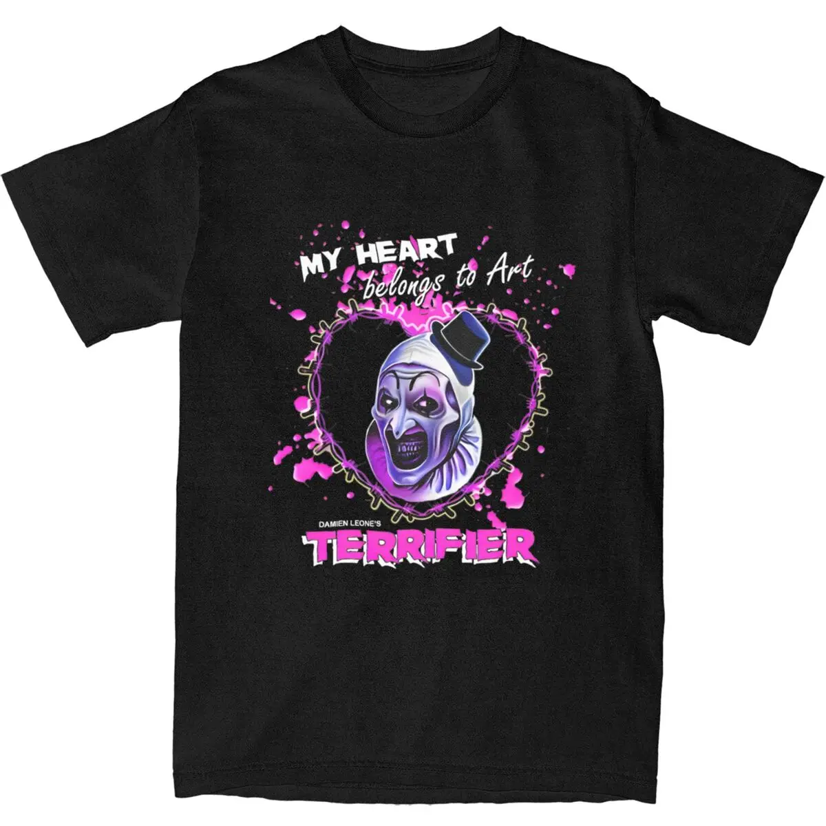 Art The Clown Terrifier Horror Film T Shirts Cotton Clothing Summer Vintage Short-Sleeved T Shirt O Neck Harajuku Casual Tshirt