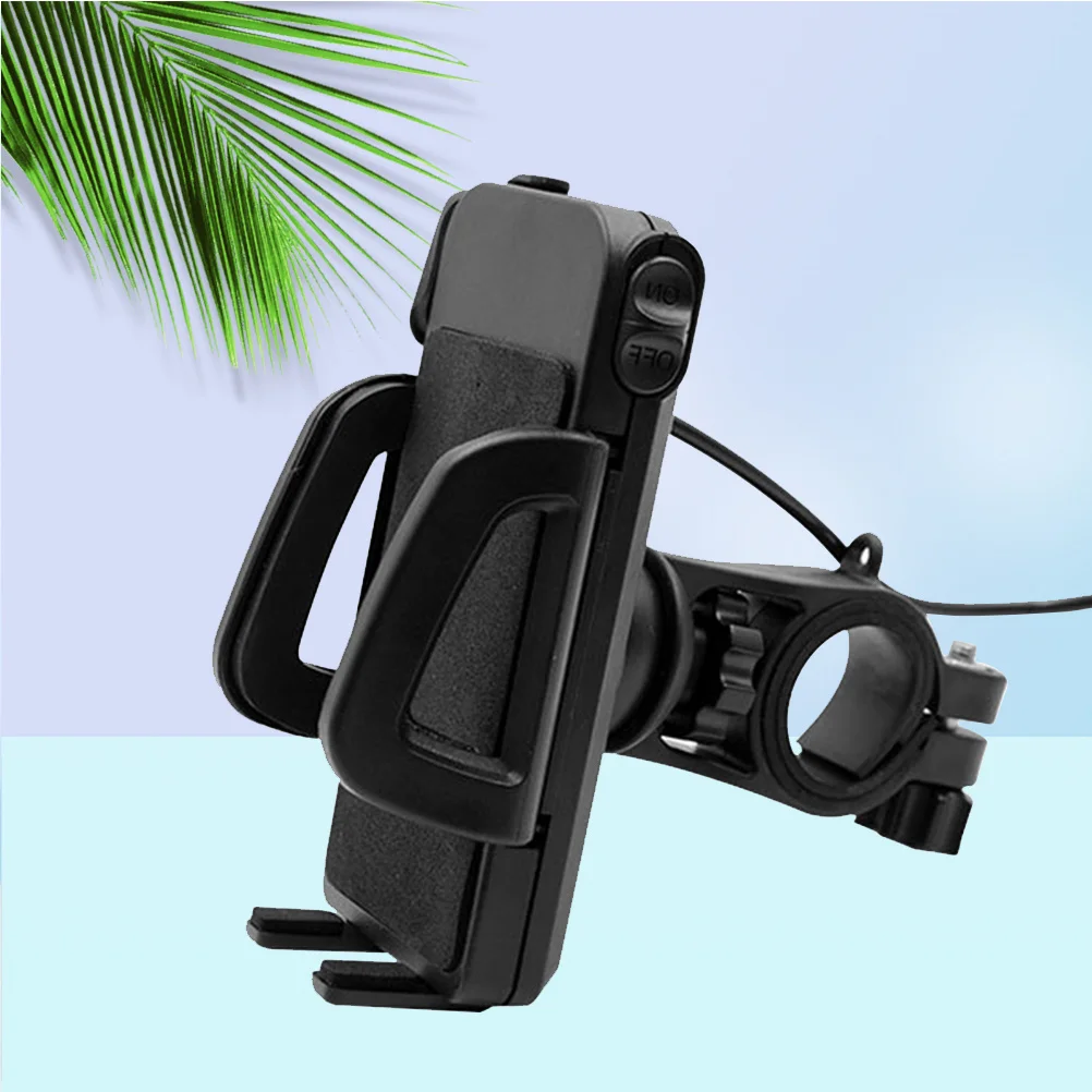 

Universal Motorcycle Phone Holder 360 Degree Rotatable Bike Handlebar Mount 2.4a USB Port GPS Mobile Device Holder