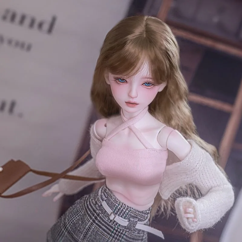 

Кукла для девочек Fair Skin BJD / мягкое тело из ТПЭ с металлическим скелетом / шарнирными конечностями, модель фигурки «сделай сам» (серия Фантазий)