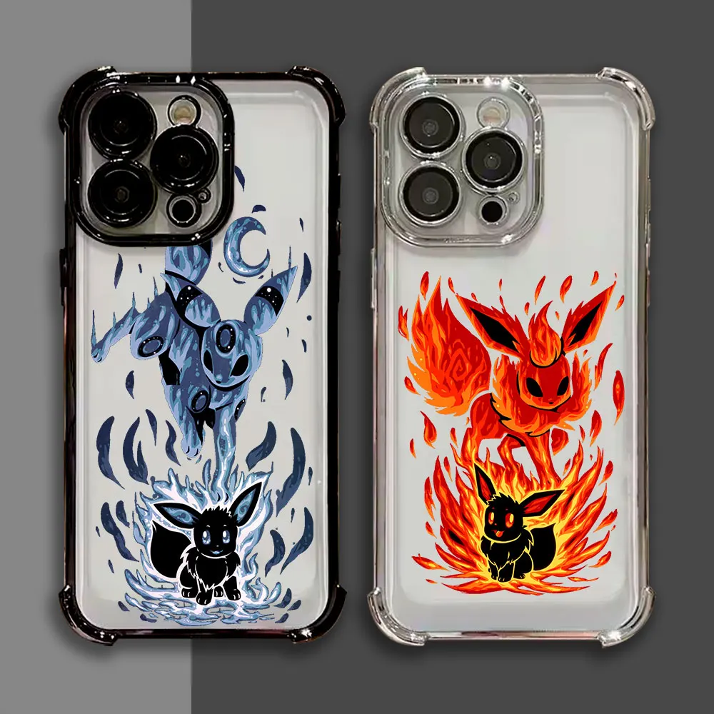Shockproof Case For Xiaomi Redmi 12C 13C 14C 15C 15A Note 15 14 Pro Plus 13 12 11 Pro 5G Cover Umbreons Eevees P-Pokemons Anime view 3