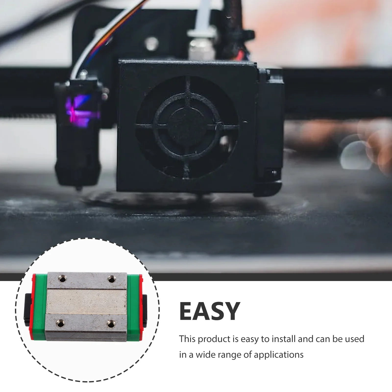 

Mini Guide Slider Block Abs Iron Micro Bearing Slide For 3D Printer Cnc Machine Smooth Movement Compatible With Ender 3 Easy