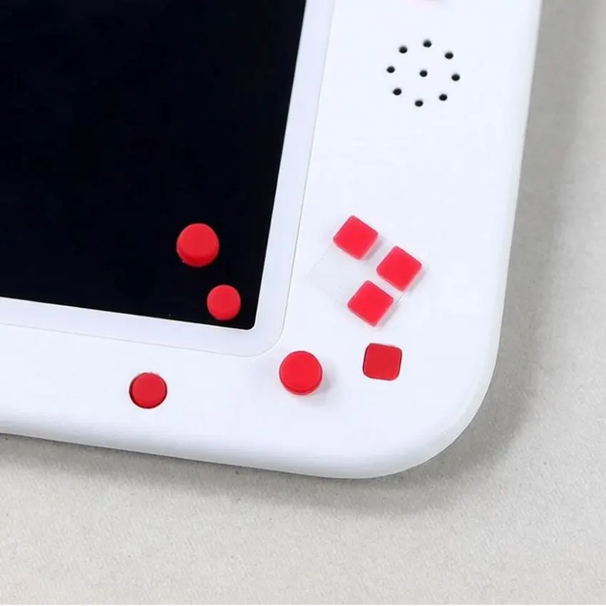 YuXi 1 Set For 3DSXL/3DSLL Front Back Housing Shell Screw Rubber Feet Cover For 3DS XL LL Console Dust Plug Cover view 2