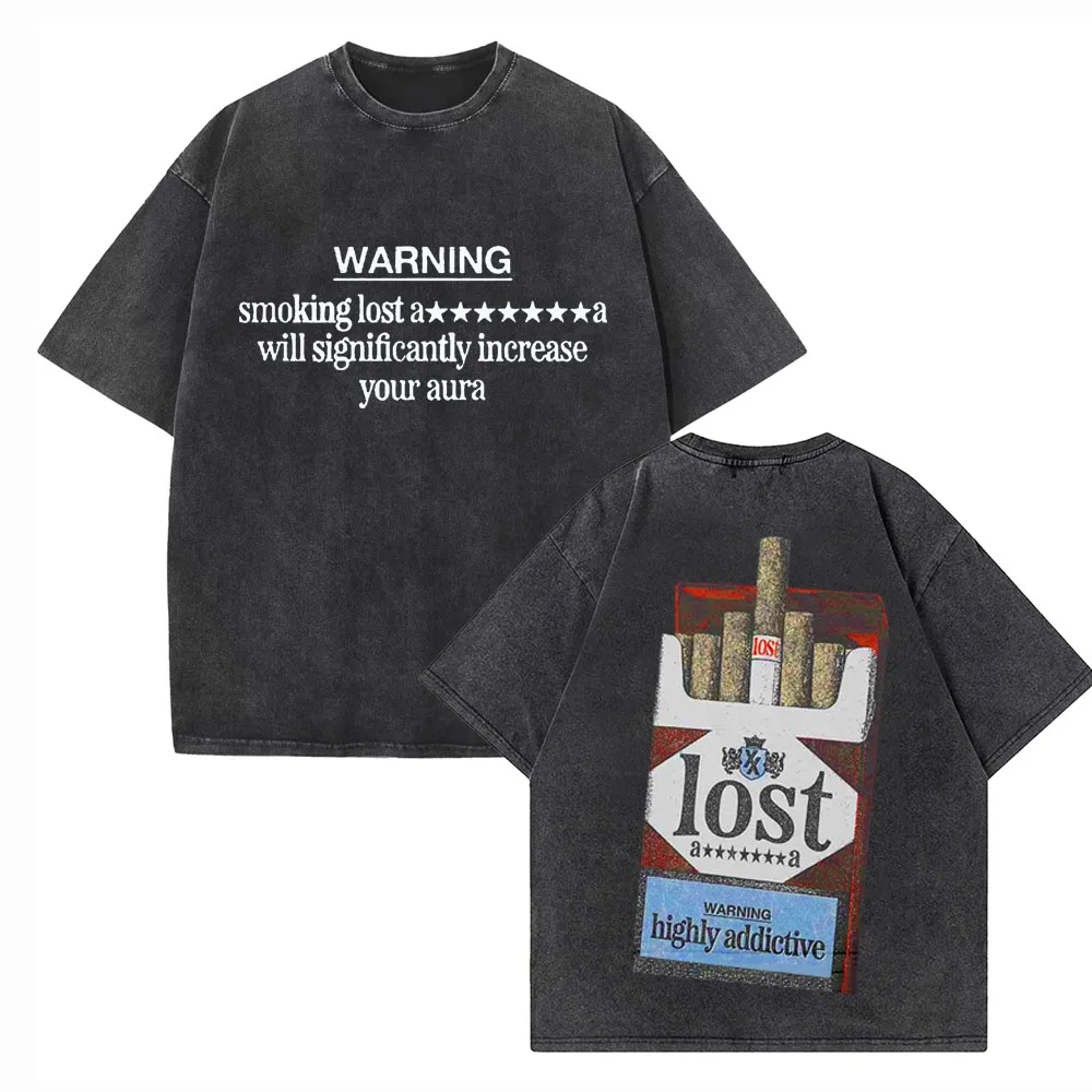Machine Gun Kelly MGK Lost Americana Washed T-shirt Vintage O-Neck Short Sleeve Cotton T-Shirts Swiftie Gift