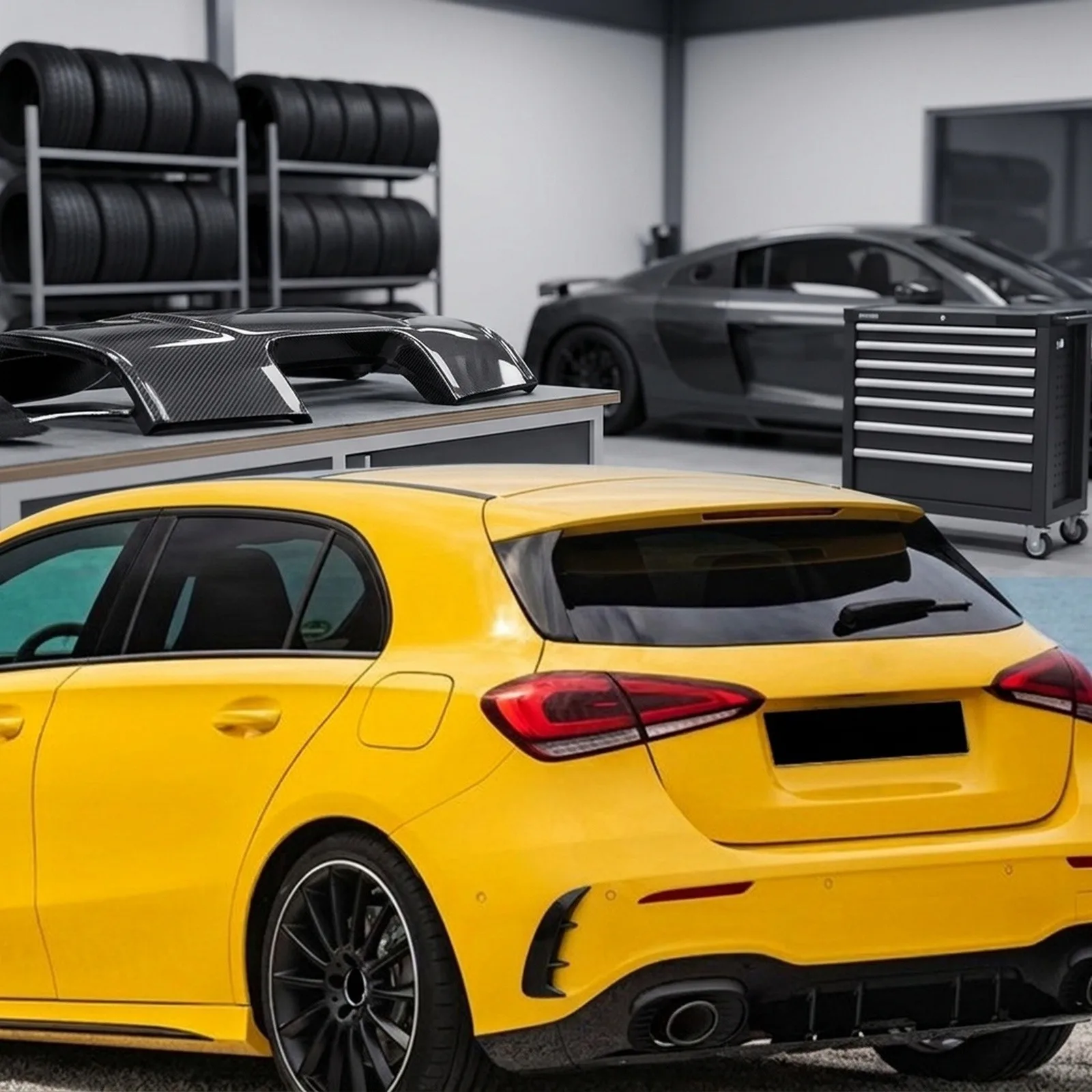 Spoiler Bumper Spoiler Splitter Canards Car Accessories Car Decoration Car Rear Bumper Lip Spoiler Brand New  Spoiler