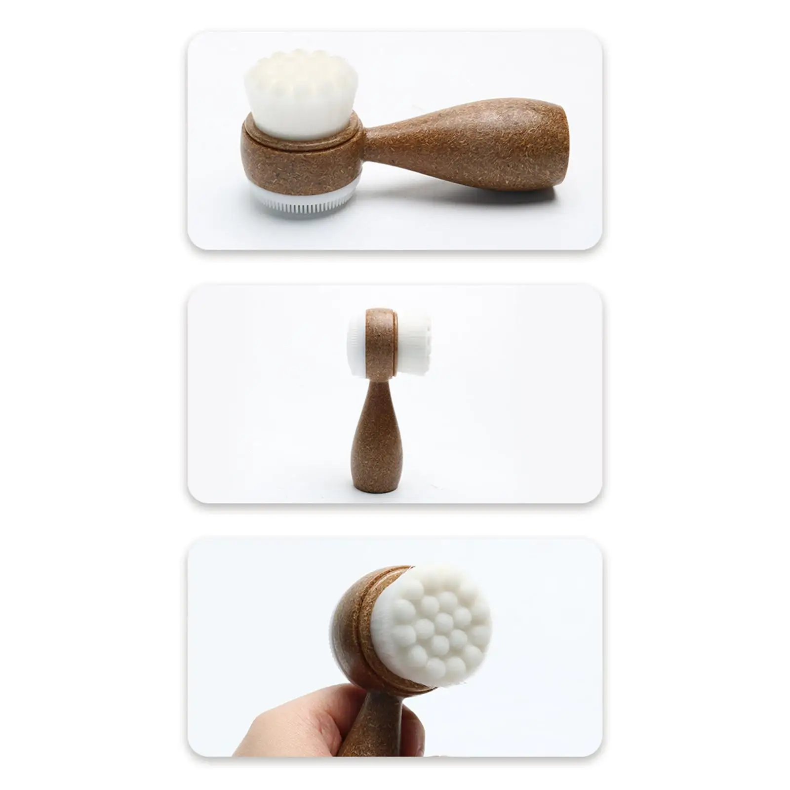 Cepillo de limpieza Facial Manual, herramienta de belleza para limpiar la piel, cepillo EXFOLIANTE SUAVE, cepillo de masaje Facial