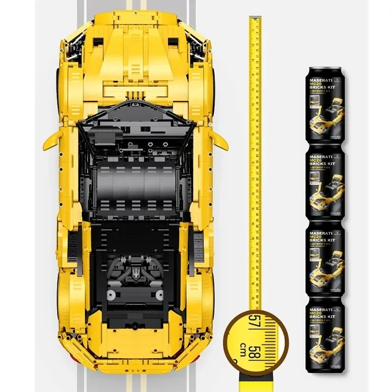 Technical 1:8 Super Sports Car APP Remote Control MC20 Building Blocks Bricks Toys For Children Adults Kids Christmas Gifts Sets