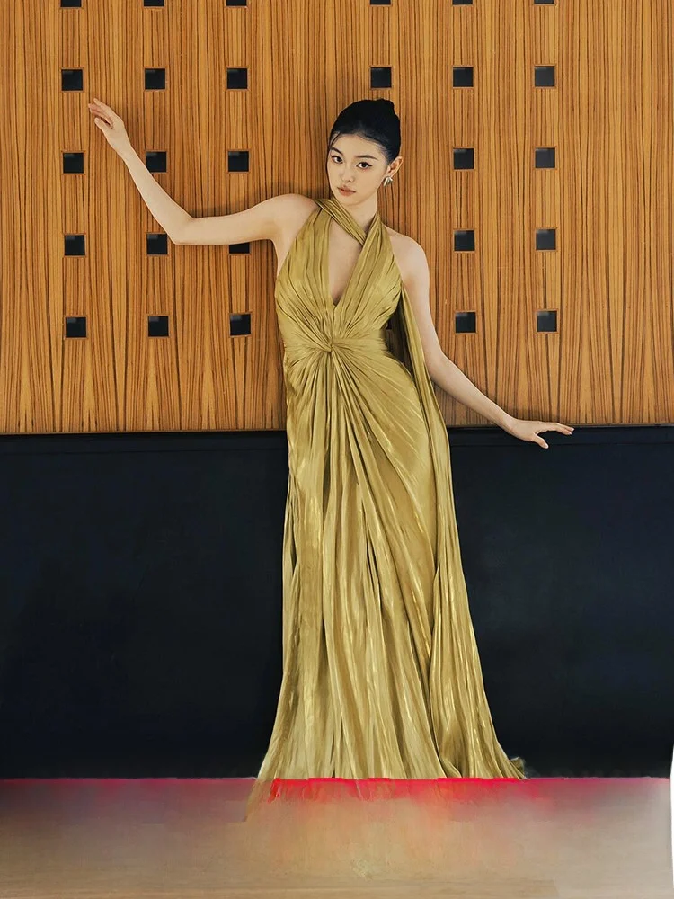 

Ele Wedding Dr Morning oot Engagement Fem Model High Waist Long Skirt Svel Ball Gown for Par Banquet