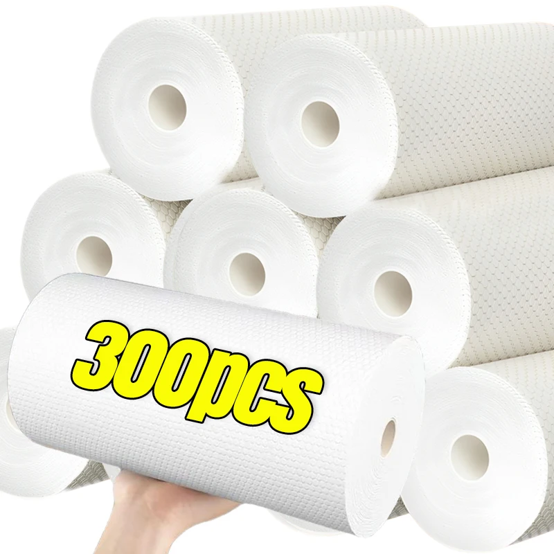 Non-Woven Disposable Cleaning Cloths Rags For Household Kitchen Dishwashing Scouring Pads Dishcloths Wipes Towels Cleaning Tools