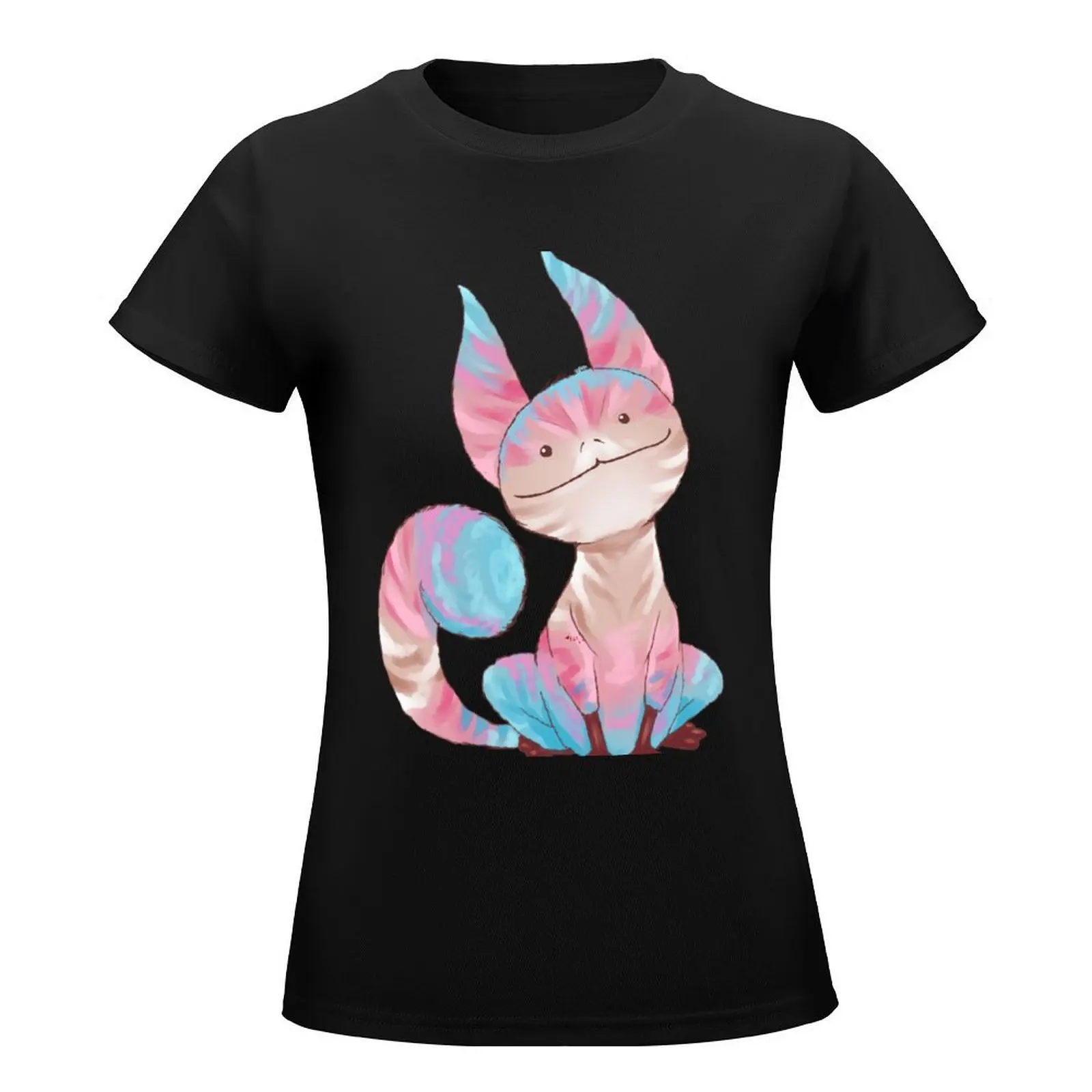 trans pride lothcat T-Shirt kawaii clothes funny sublime Blouse Woman fashion